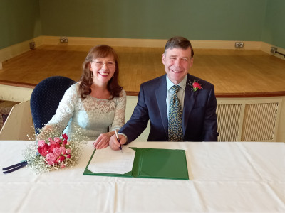 Signing of the register.